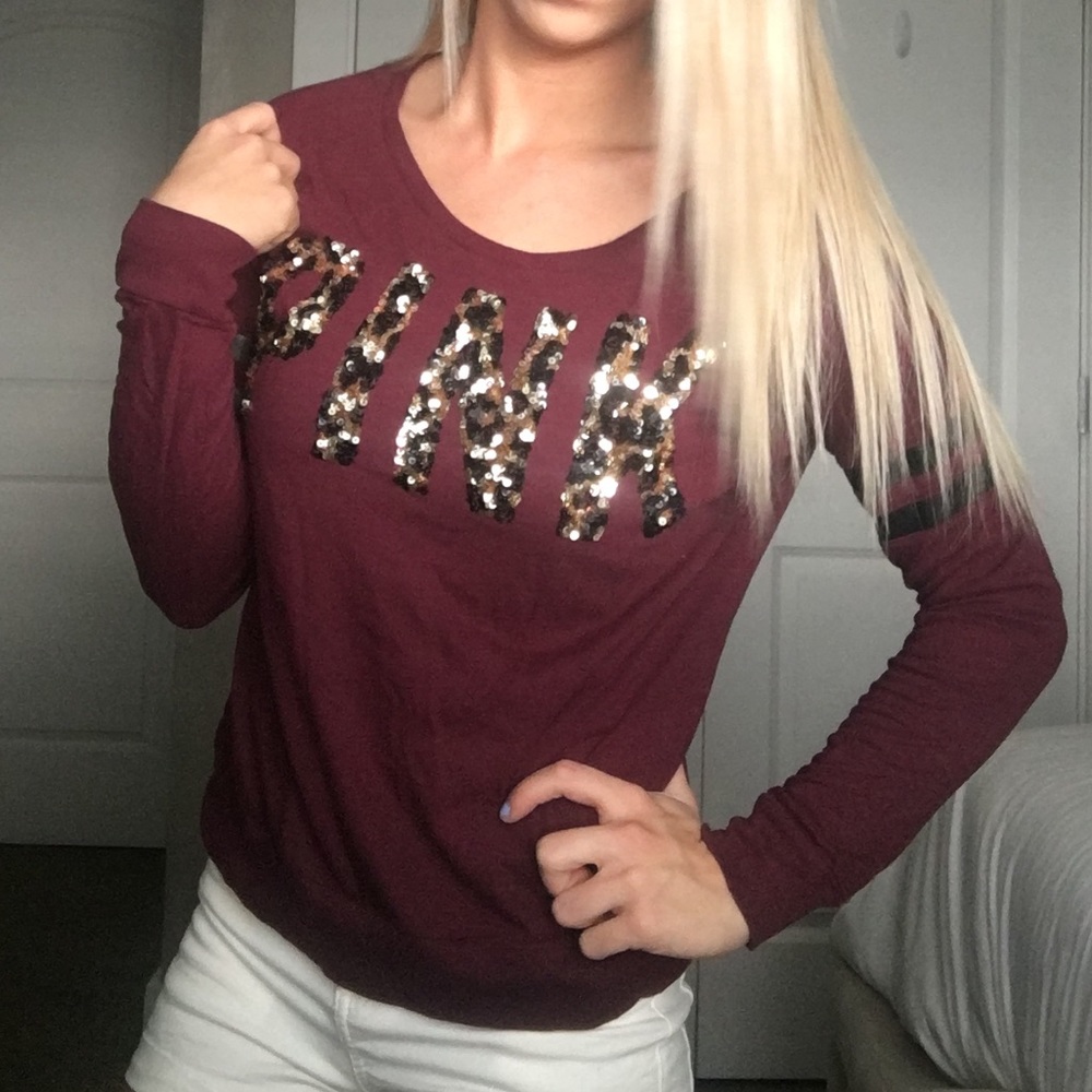 PINK maroon shirt